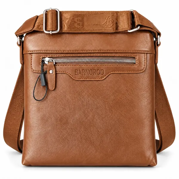 Barnoroo Tan Crossbody Shoulder Bag, warm tan