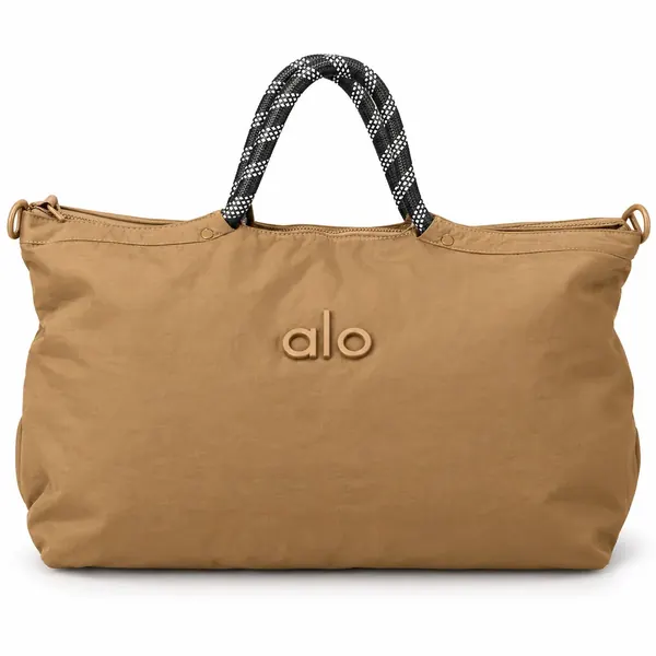 Large Brown Travel/Duffle Bag, rope handles