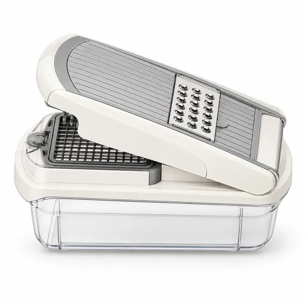Multifunction Vegetable Chopper, one-piece cutter with container