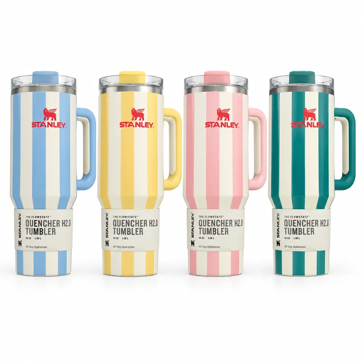 Stanley Striped Quencher H2.0 – 1.18L, 40oz